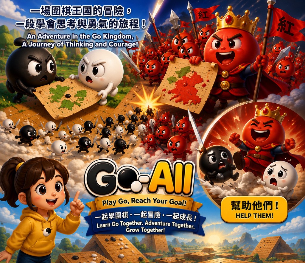 Go-All 圍棋王國：小米、黑棋寶寶與白棋寶寶的冒險世界